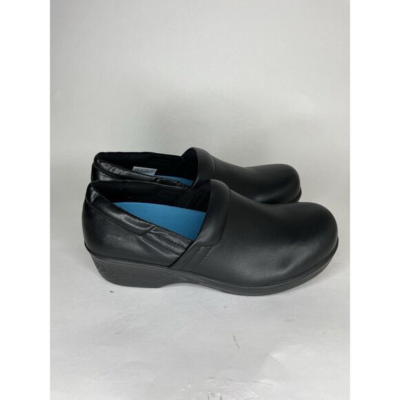 Dr. Scholl’s Black Rubber Slip Ons Oil Resistant Clogs Shoes Women 8.5M US/39EU - Picture 1 of 10